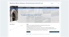 Desktop Screenshot of bartlit-beck.com
